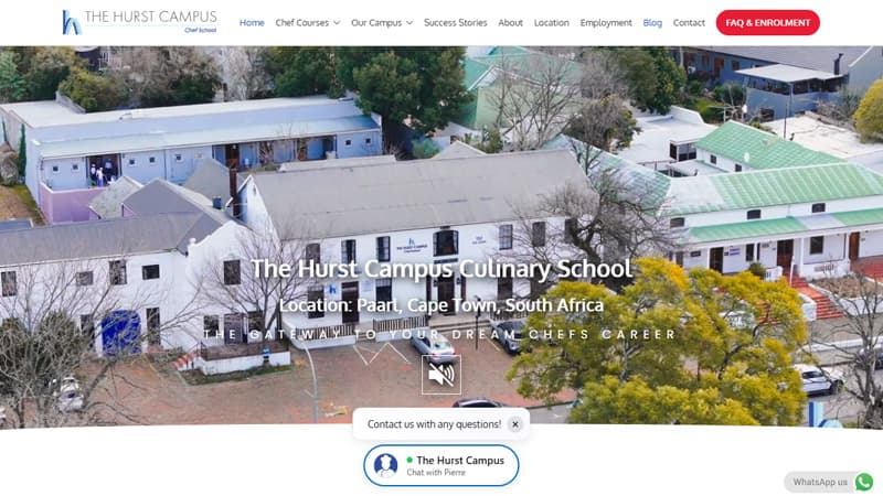 The Hurst Campus website screenshot
